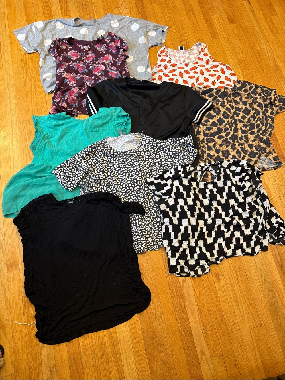 plus size tee shirt bundle / lot of 9 shirts